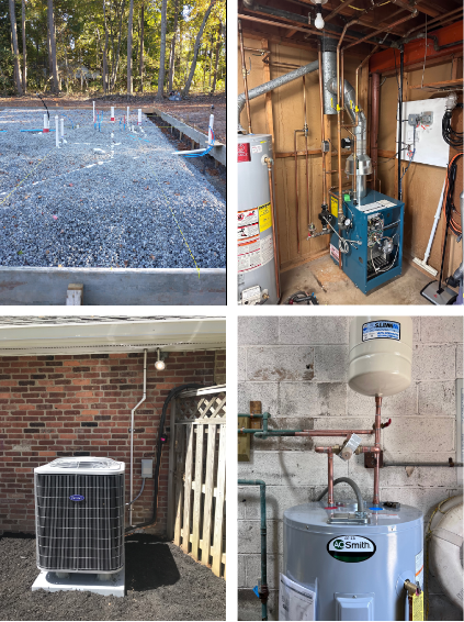 Our recent plumbing heating and electric projects in Northern Virginia